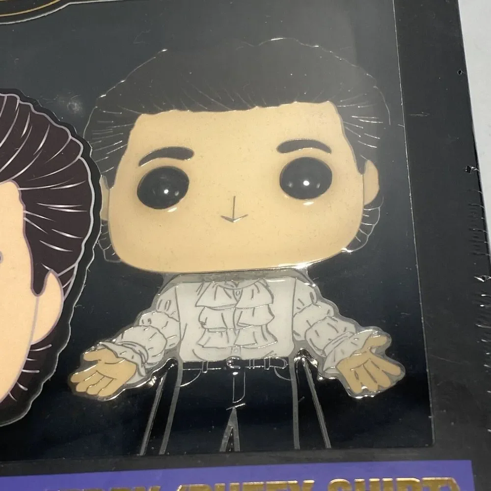 Funko Pop! Pin‎ Seinfeld #20 Jerry (Puffy Shirt) Large Enamel Pin